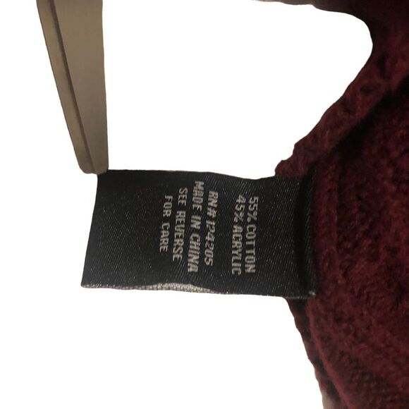 Karissa + Me Women’s Size L Burgundy Sweater Scoop Round Neck Long Sleeve - Picture 9 of 10